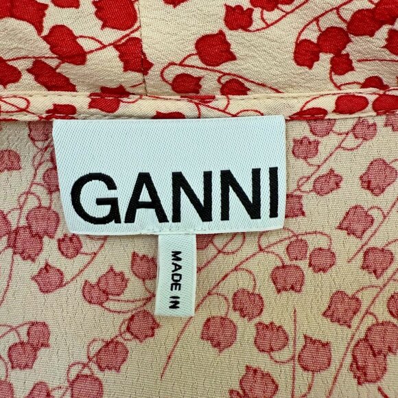 Ganni Wrap Dress - Size 38/US 6 - Picture 6 of 7